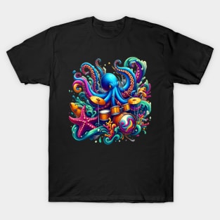 Melodic Octopus: Drumming in the Depths T-Shirt